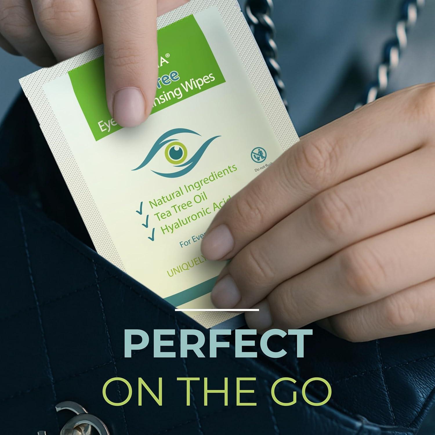 Toallitas Oculares NOVEHA 120 Pcs con Ácido Hialurónico