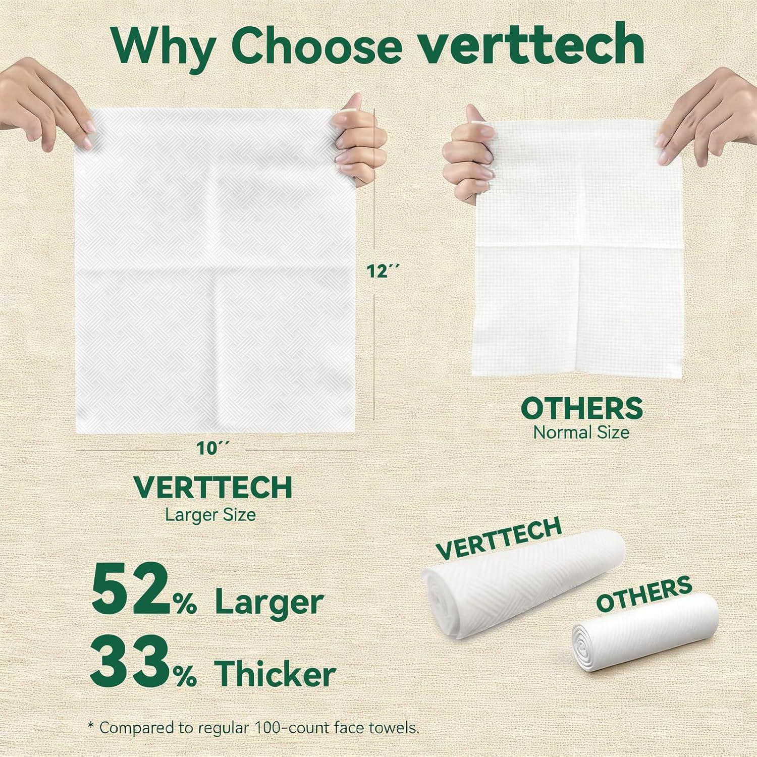 Toallas desechables ultra absorbentes Verttech 100 unidades