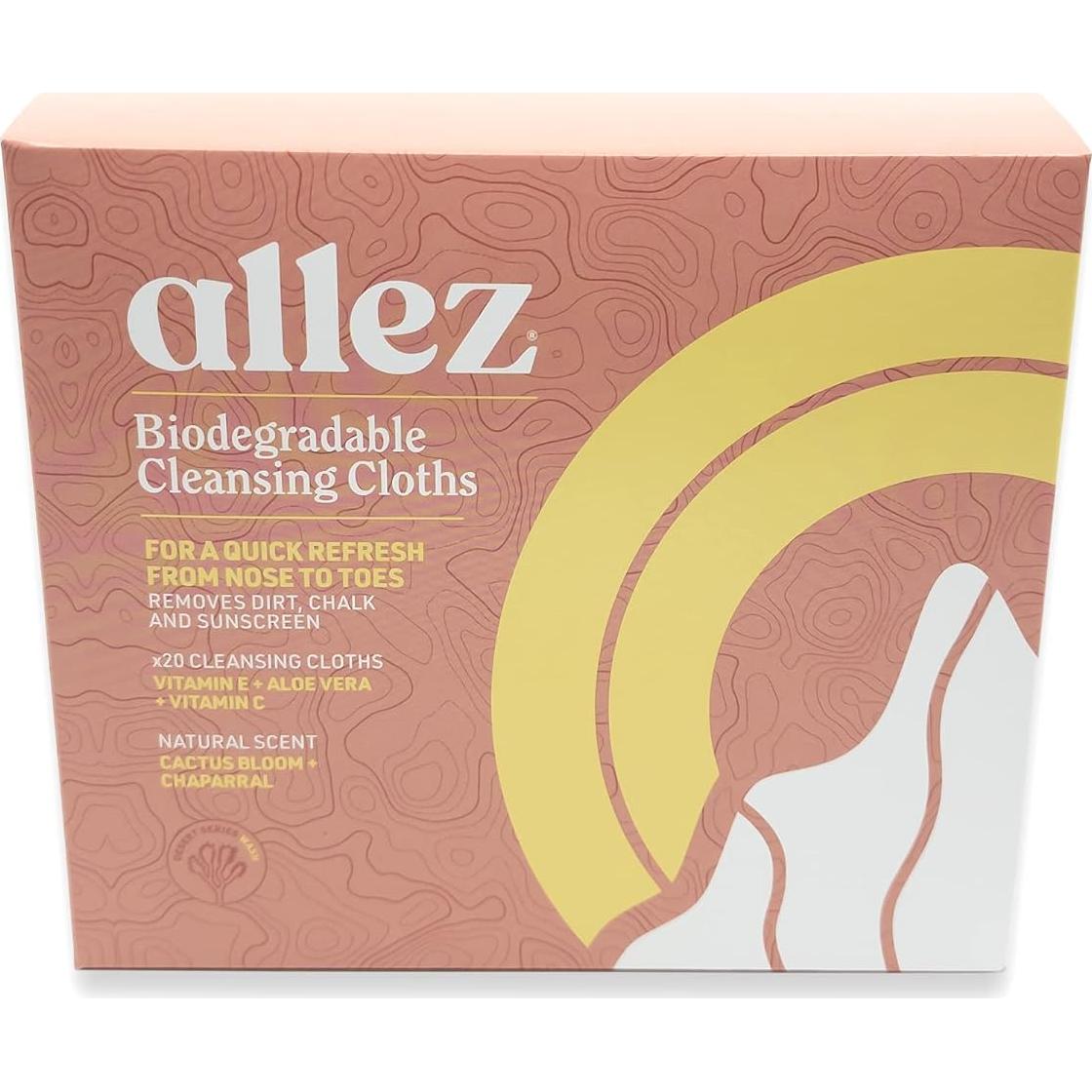 Toallitas Limpiadoras Biodegradables Allez Outdoor 20 Unidades