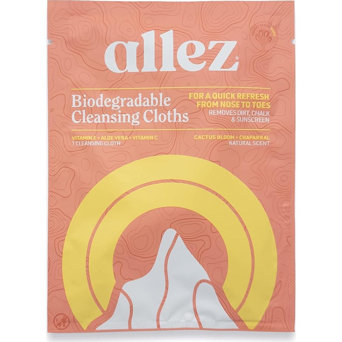 Toallitas Limpiadoras Biodegradables Allez Outdoor 20 Unidades