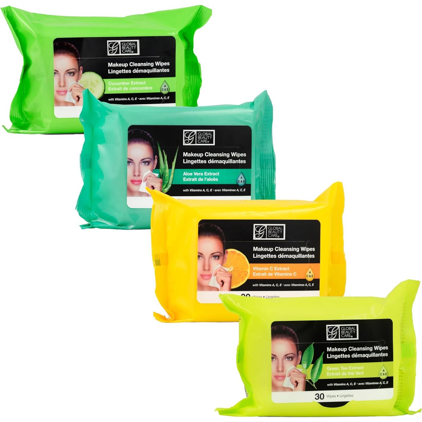 Toallitas Desmaquillantes Global Beauty Care 120 Unidades 4-Pack