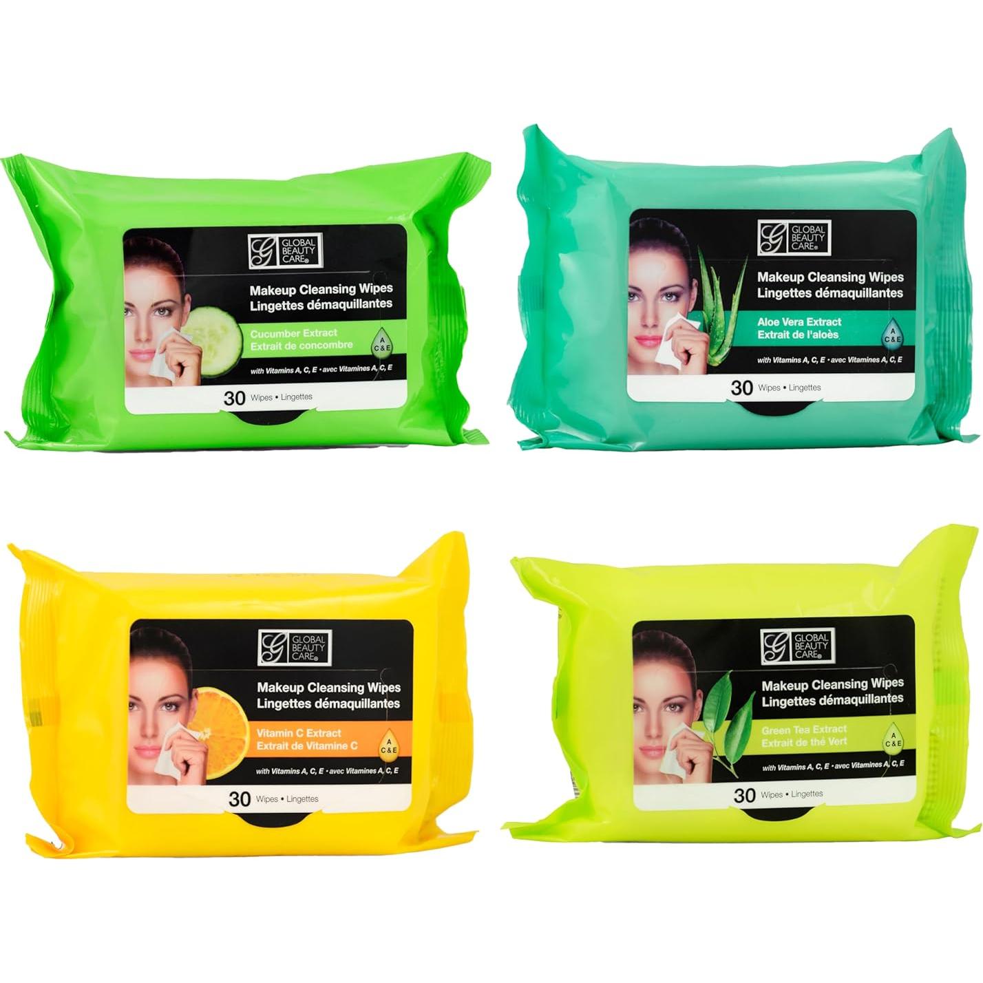 Toallitas Desmaquillantes Global Beauty Care 120 Unidades 4-Pack