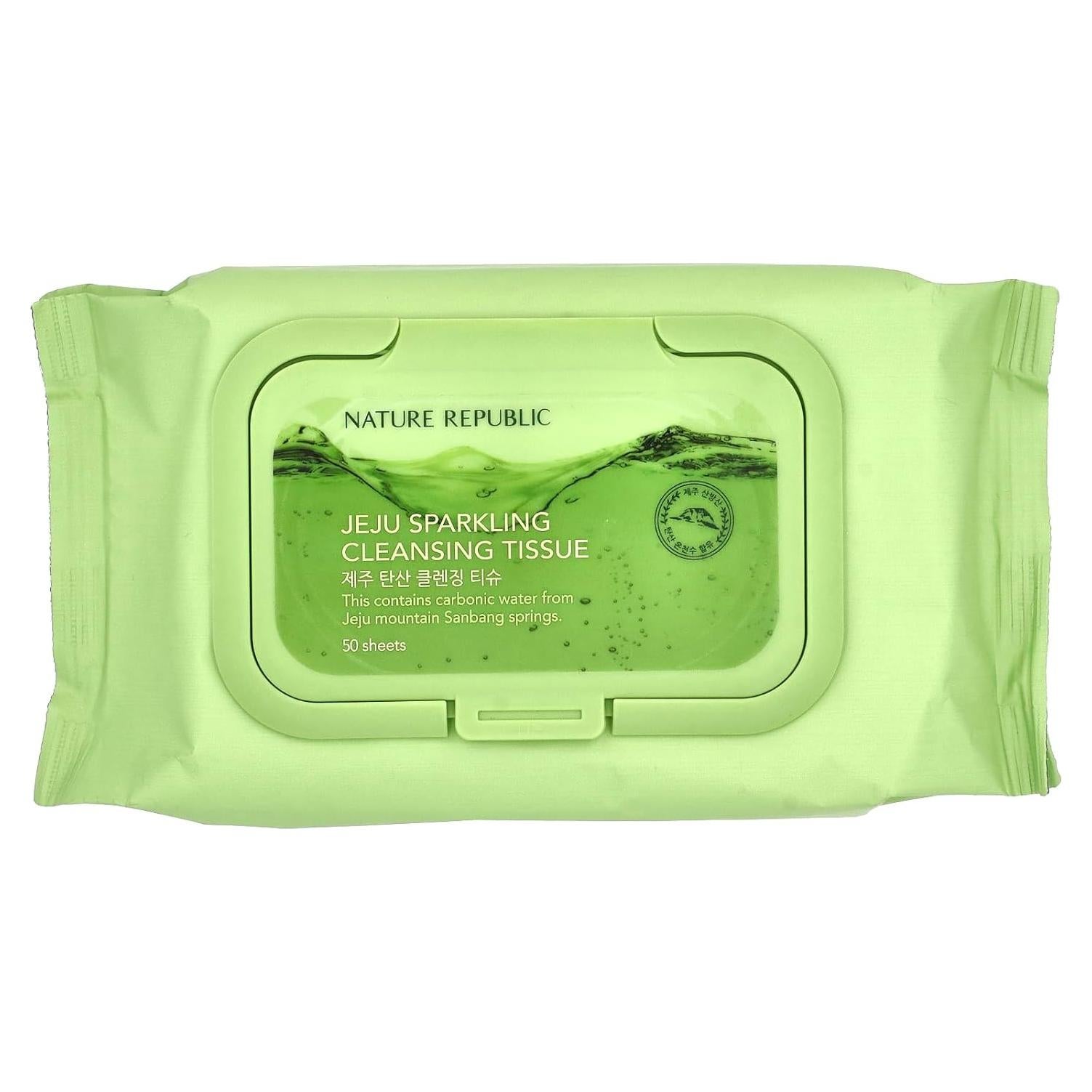 Toallitas Limpiadoras Nature Republic Jeju 50 Hojas