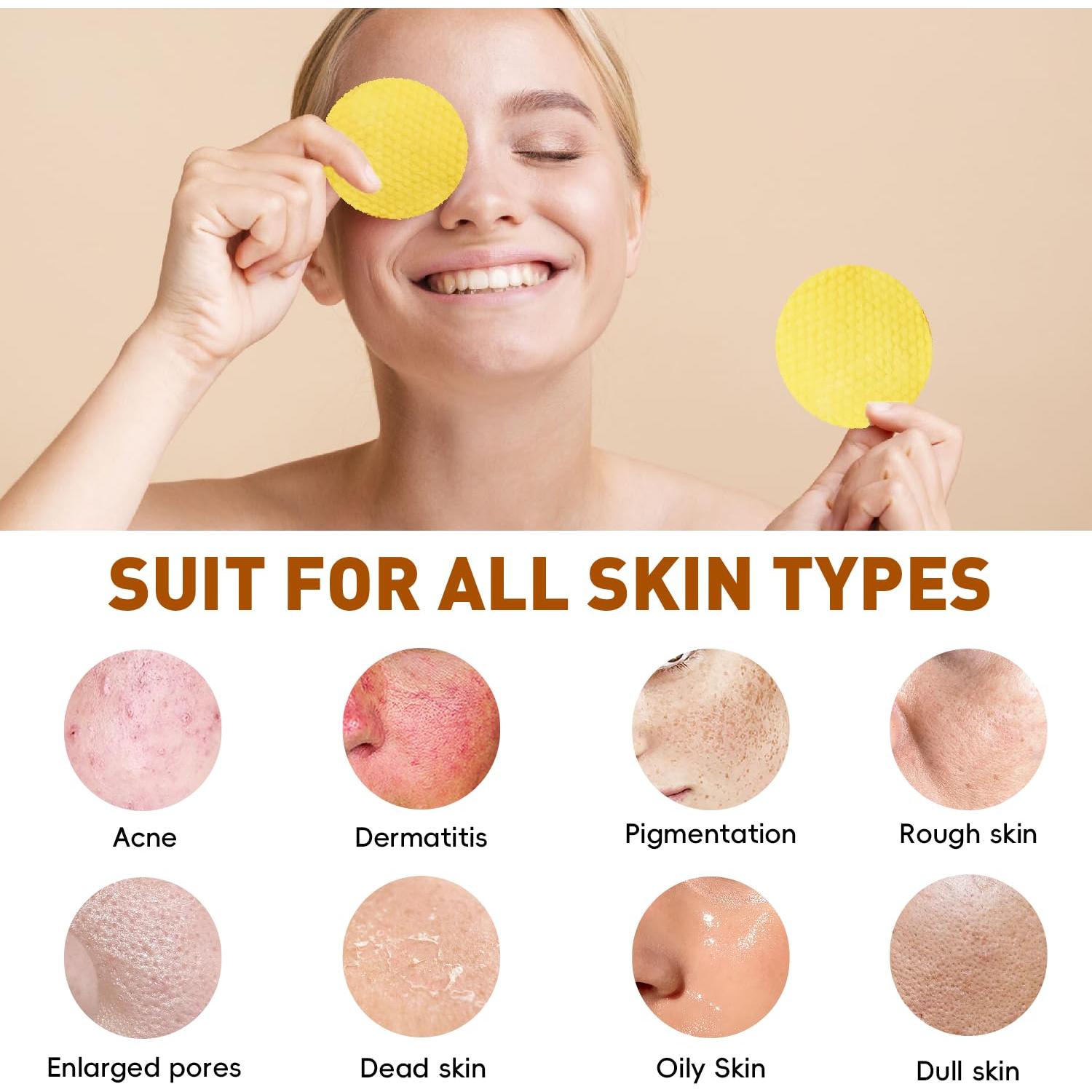 Discos Limpiadores FATAZEN Ácido Kójico y Cúrcuma 55 Unidades