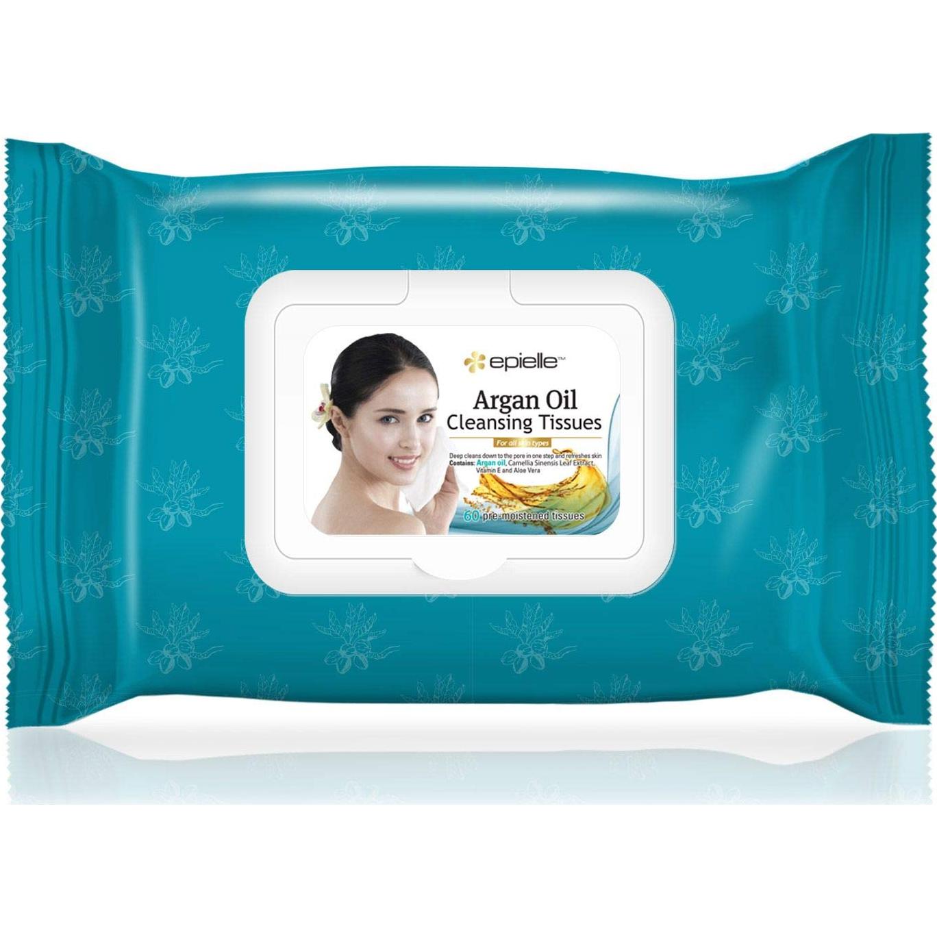 Toallitas Desmaquillantes Epielle con Aceite de Argán - 240 Hojas