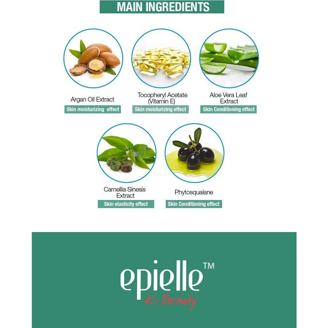 Toallitas Desmaquillantes Epielle con Aceite de Argán - 240 Hojas