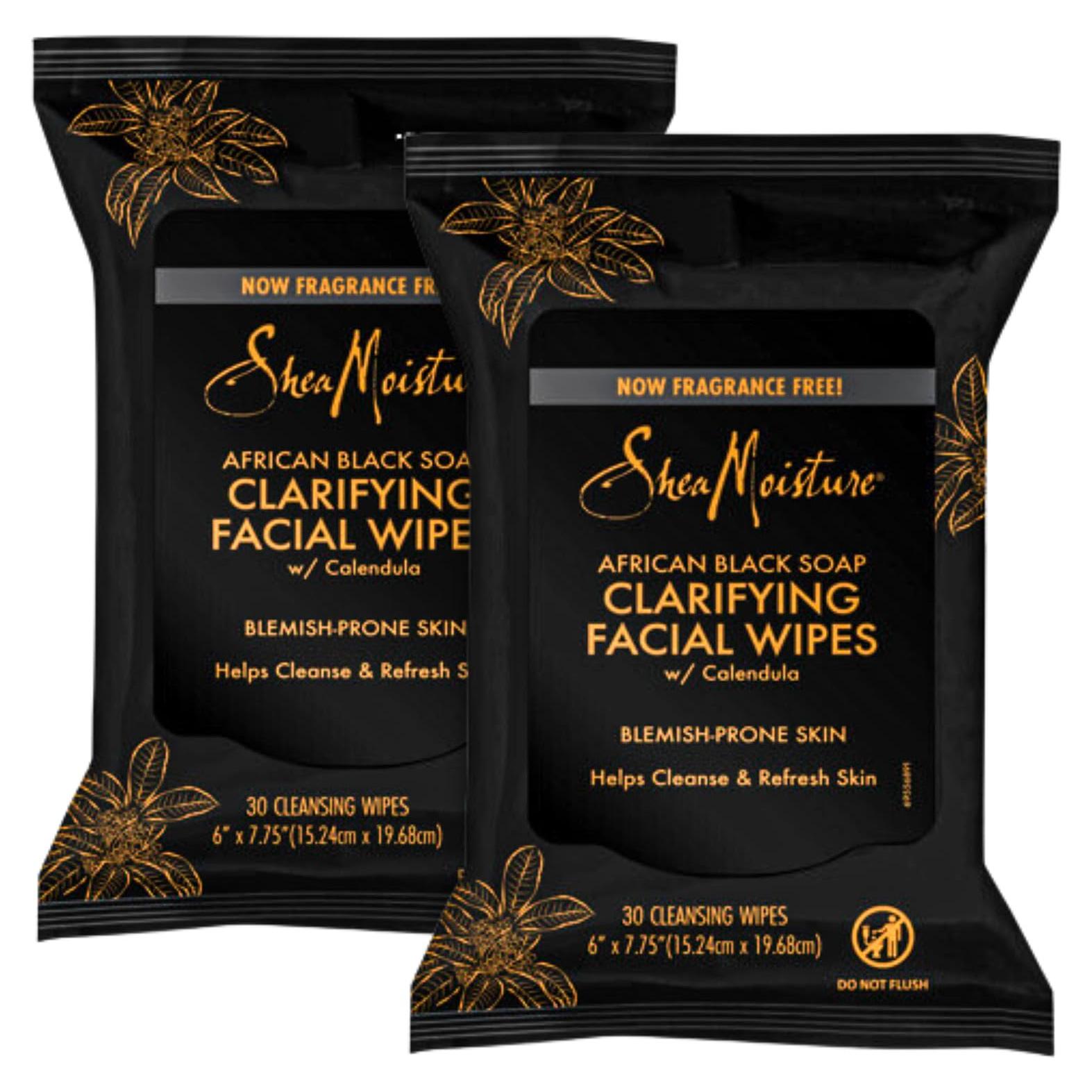 Toallitas Desmaquillantes Shea Moisture Jabón Negro 60 Unidades