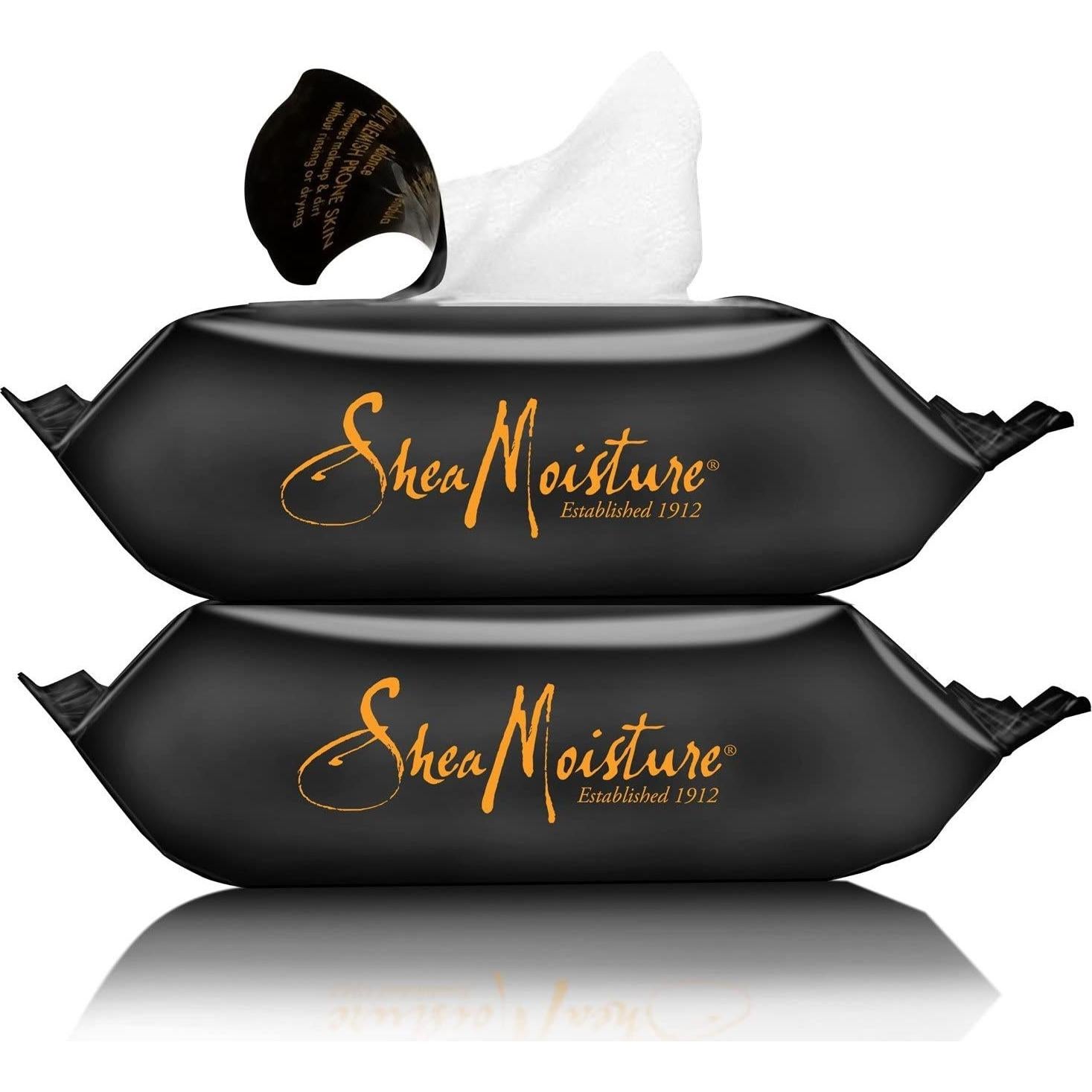 Toallitas Desmaquillantes Shea Moisture Jabón Negro 60 Unidades