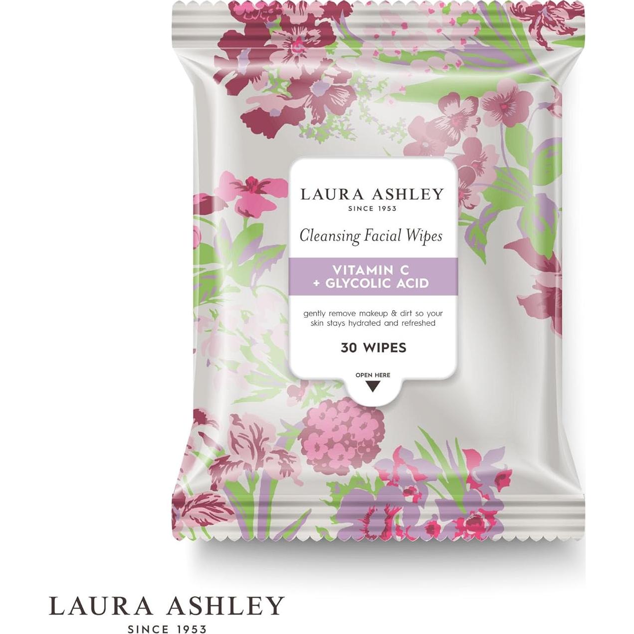 Toallitas Faciales Desmaquillantes Laura Ashley - 120 Pcs