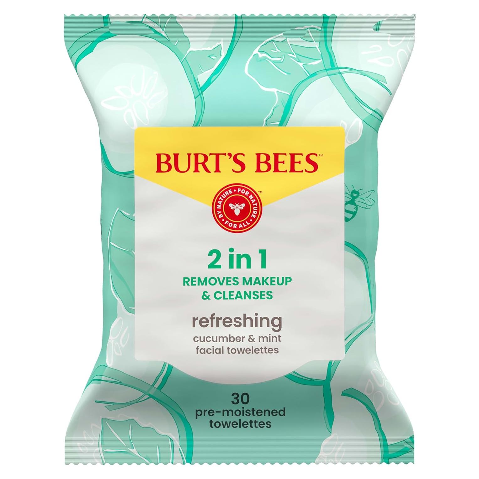 Toallitas Faciales Refrescantes Burt's Bees 30 Unidades