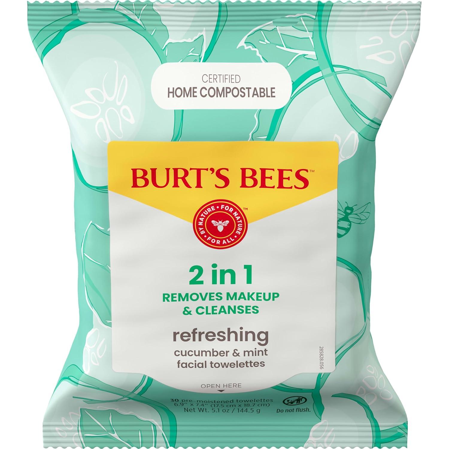 Toallitas Faciales Refrescantes Burt's Bees 30 Unidades