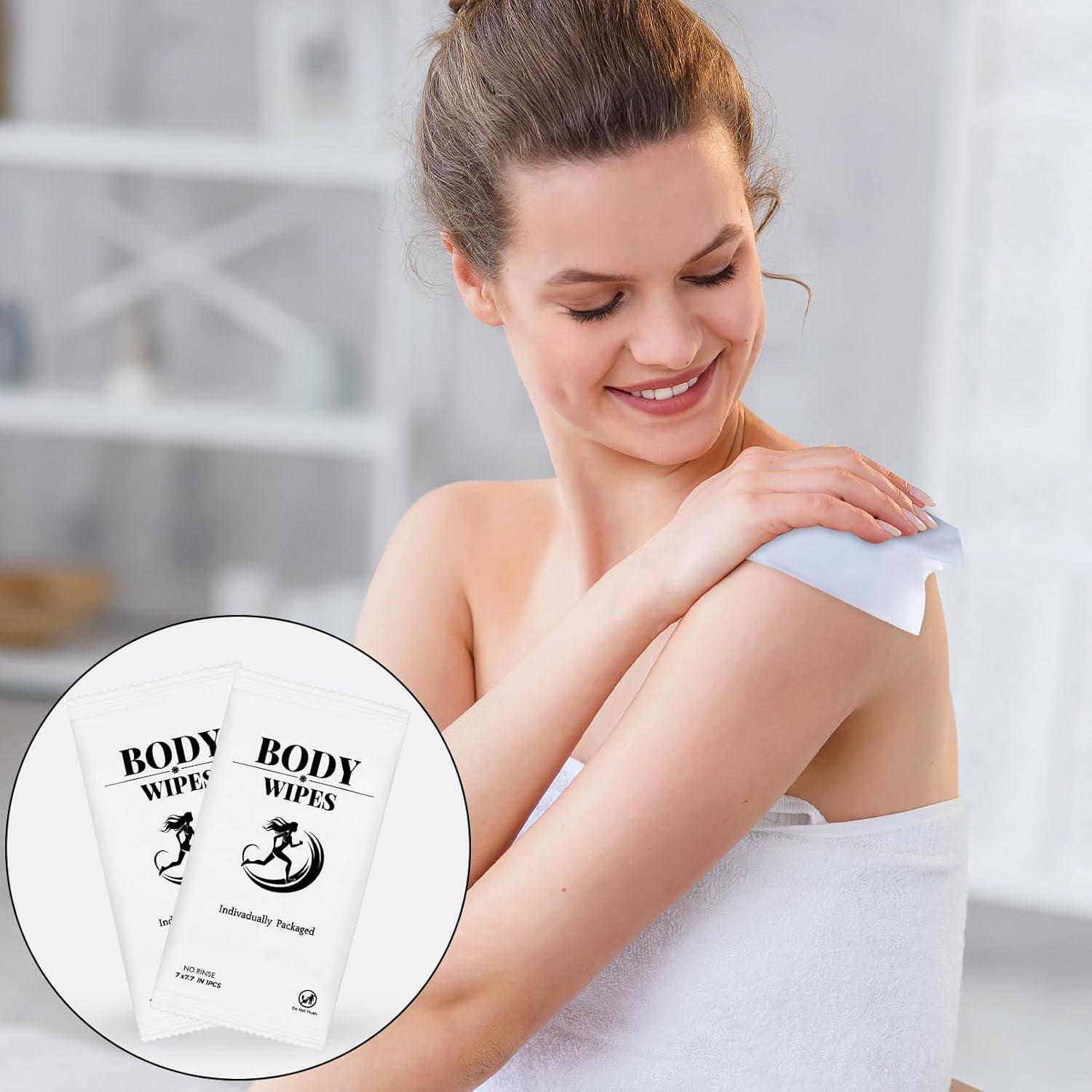 200 Toallitas Corporales Individuales Enjamyo 17.78x19.81cm