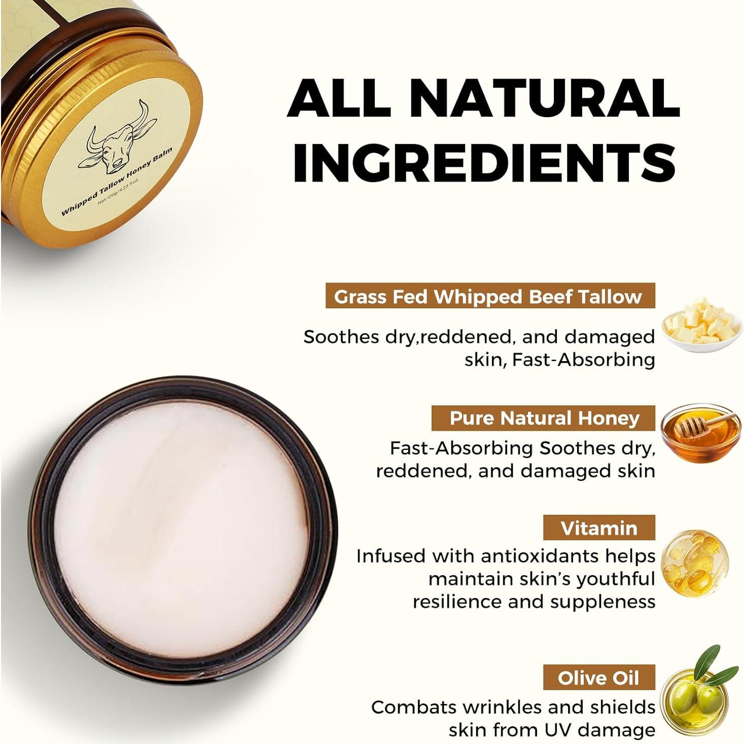 Crema Hidratante Natural Lopeie 120g - Grasa de Res con Miel