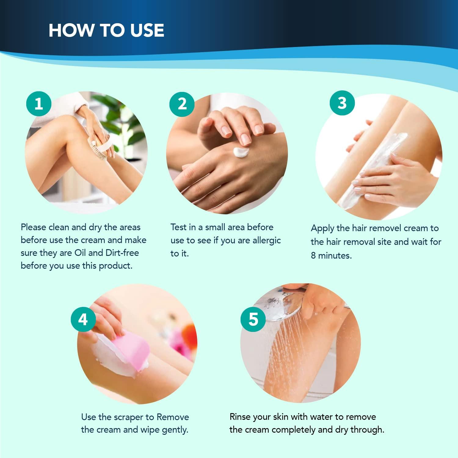 Crema Depilatoria Indolora 120g - Vello Cuerpo y Áreas Íntimas