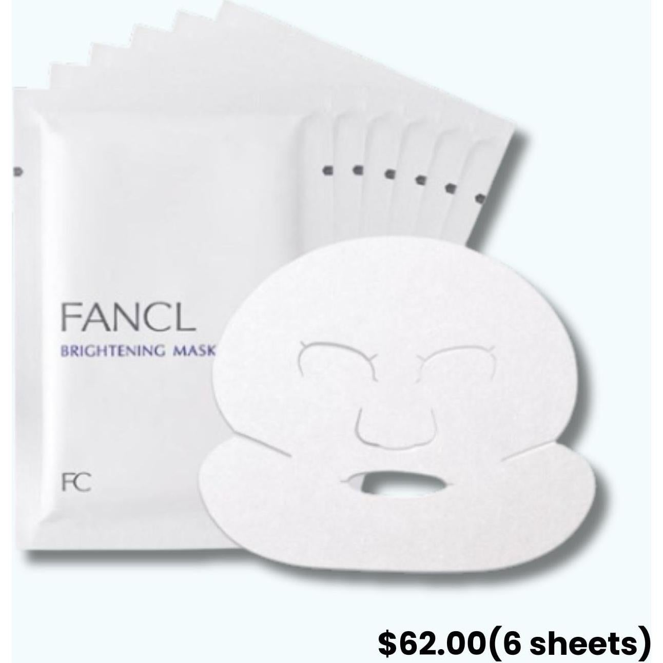Mascarilla Facial FANCL Iluminadora 6 Hojas Vitamina C