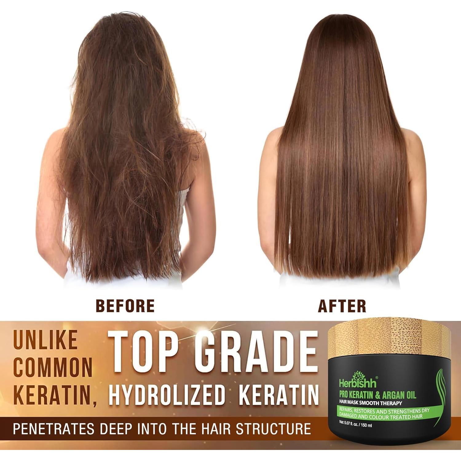 Combo Champú Herbishh para Cabello Canoso + Mascarilla Argán 500ml