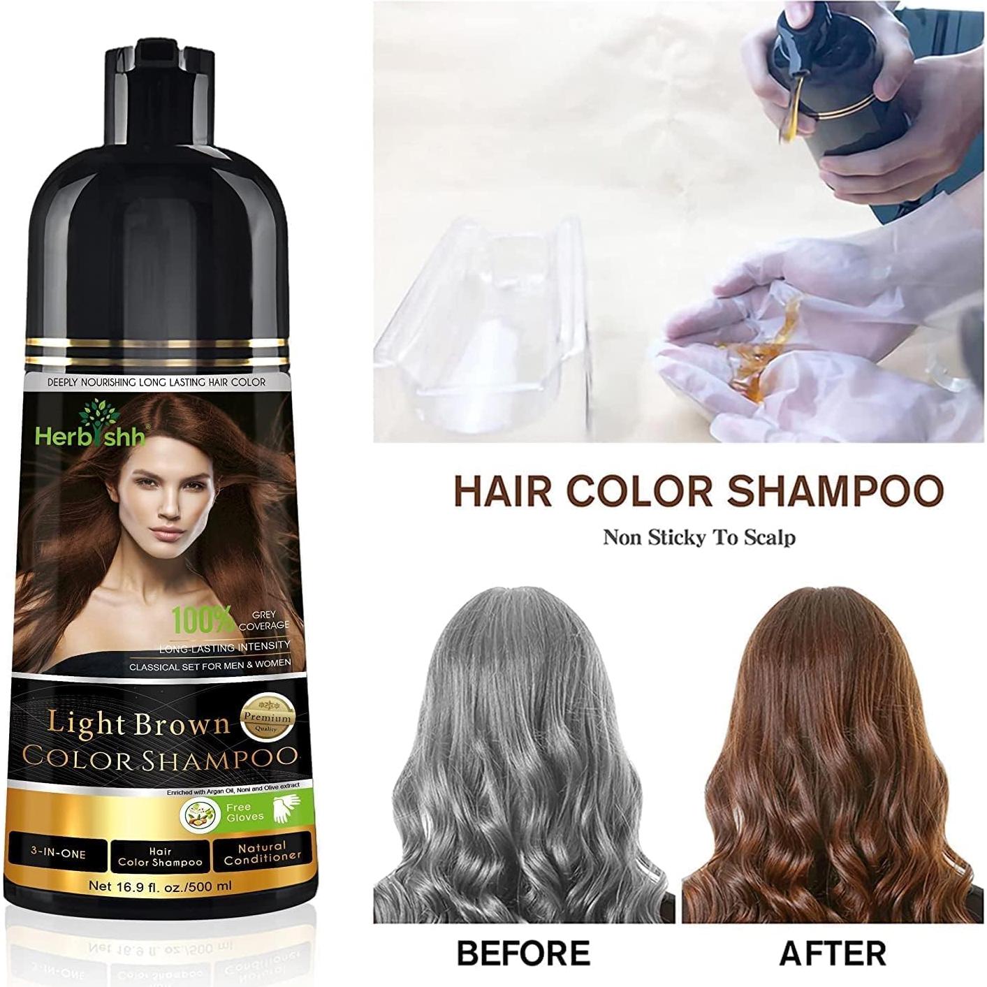 Combo Champú Herbishh para Cabello Canoso + Mascarilla Argán 500ml