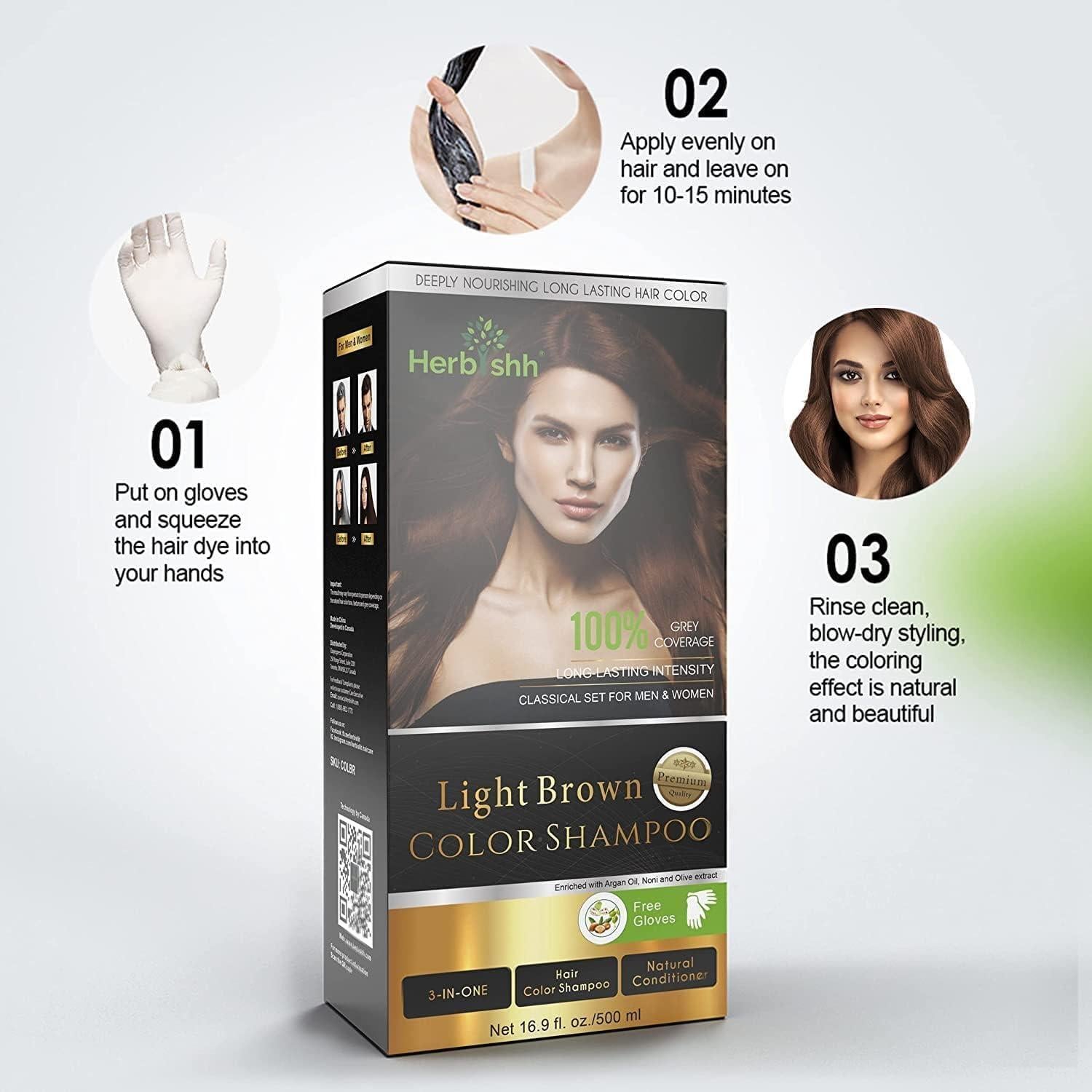 Combo Champú Herbishh para Cabello Canoso + Mascarilla Argán 500ml