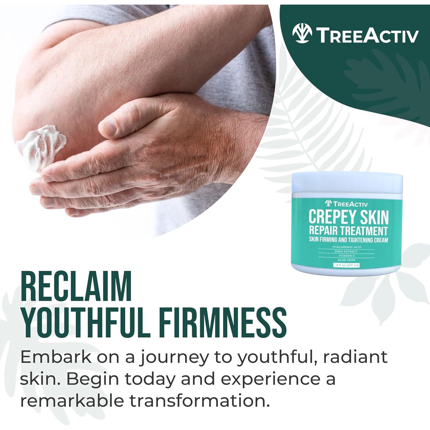 TreeActiv Crema Reafirmante para Piel Crepey - 2 Unidades - Ácido Hialurónico