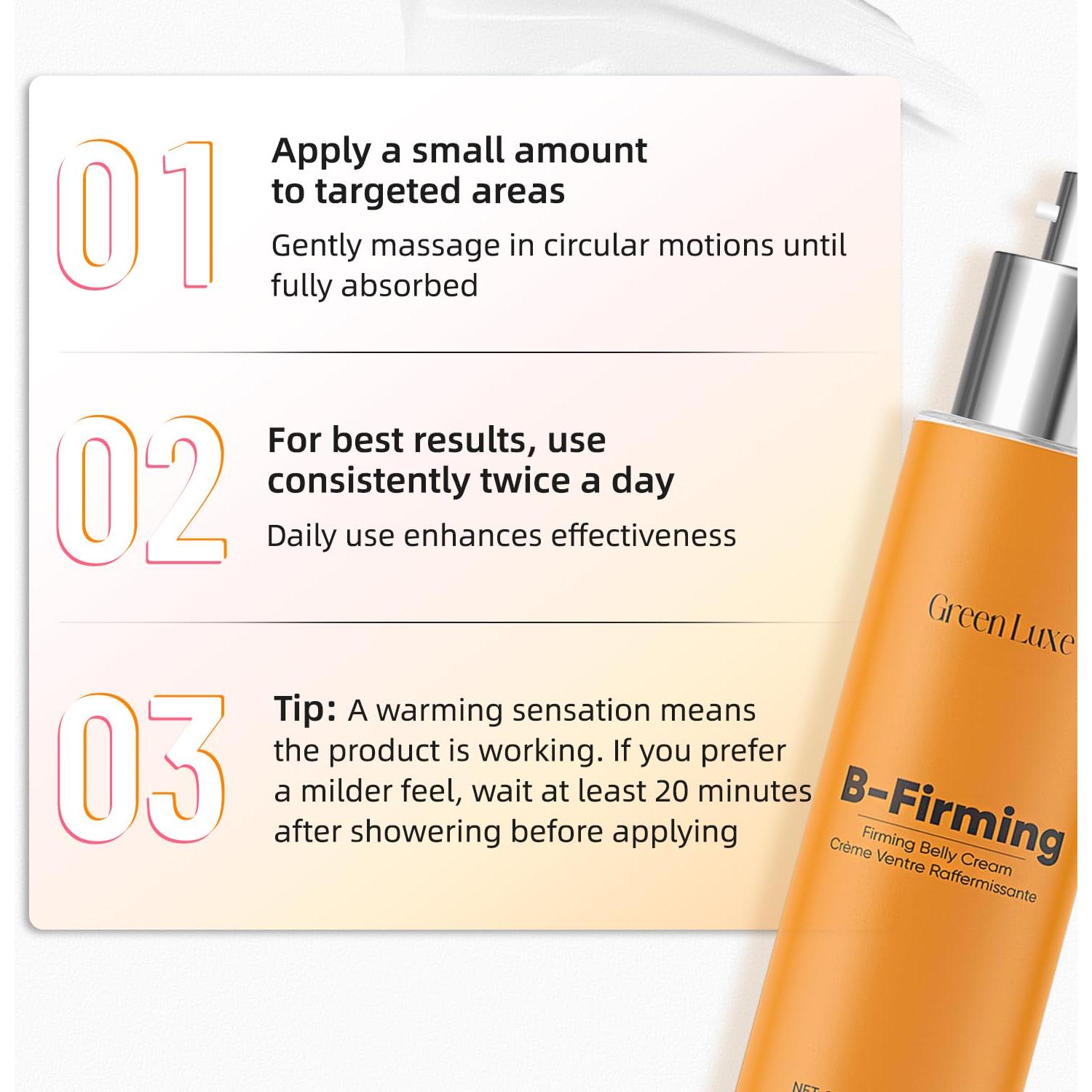 Crema Reafirmante Green Luxe 290g para Abdomen y Muslos