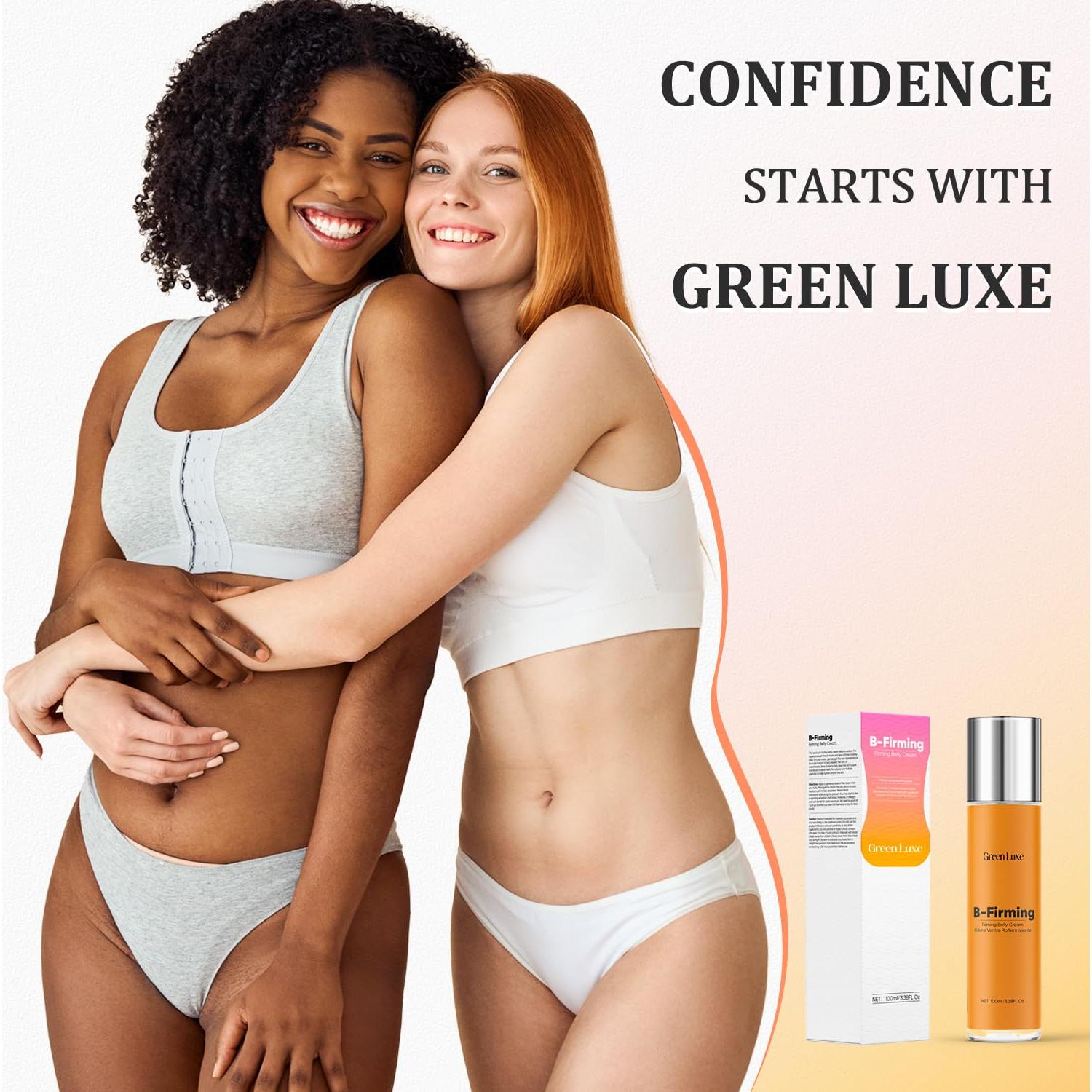 Crema Reafirmante Green Luxe 290g para Abdomen y Muslos