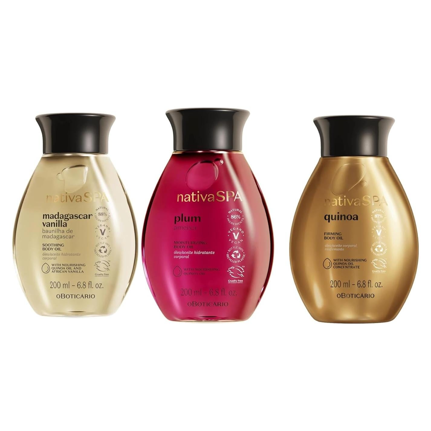 Paquete Aceite Hidratante Nativa SPA 3x200ml Vainilla Quinoa