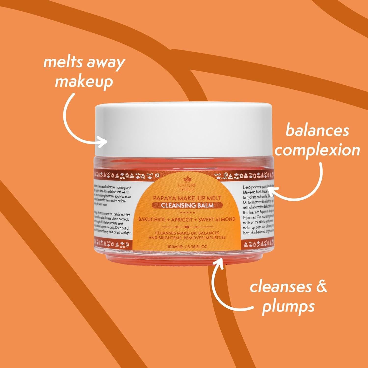 Bálsamo Limpiador de Papaya Nature Spell 100 ml - Desmaquillante