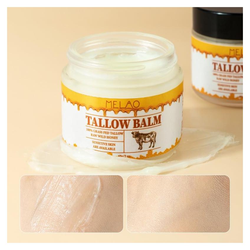 Bálsamo Hidratante Natural Melao 60 g - Tallow y Miel Cruda