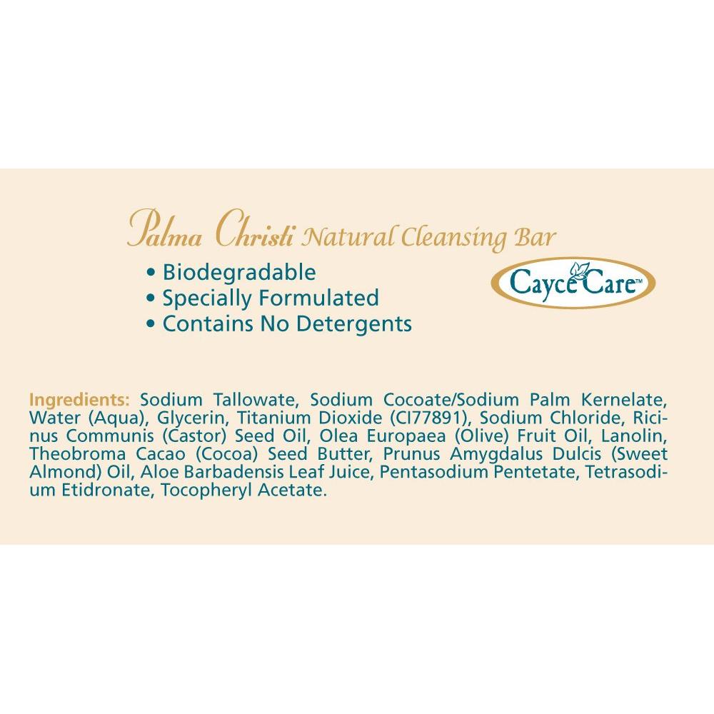 Palma Christi (Castor Oil) Natural Cleansing Bar Soap, 3 bar set