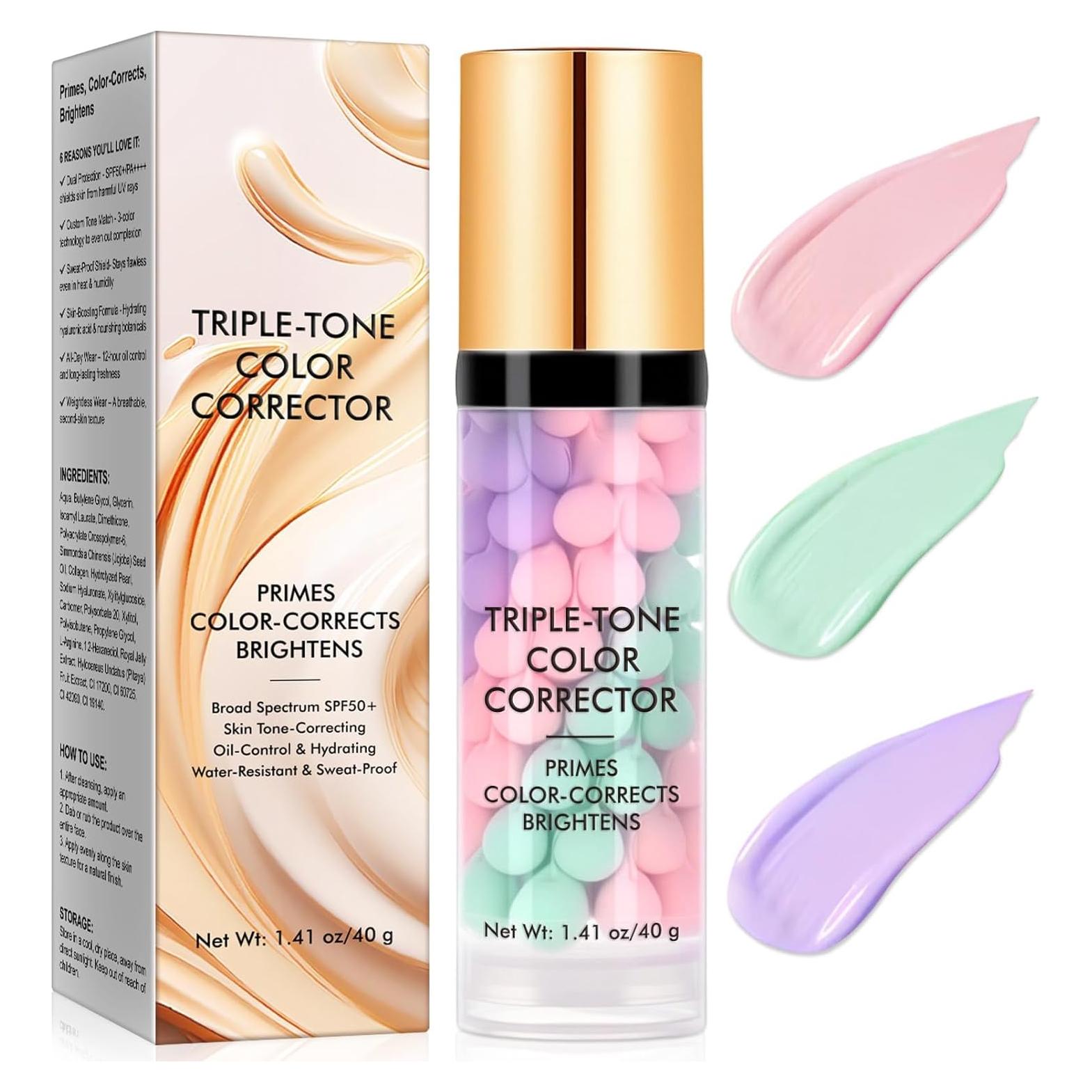 Primer Corrector de Color Akeeronn 3 en 1 SPF50+ 40g