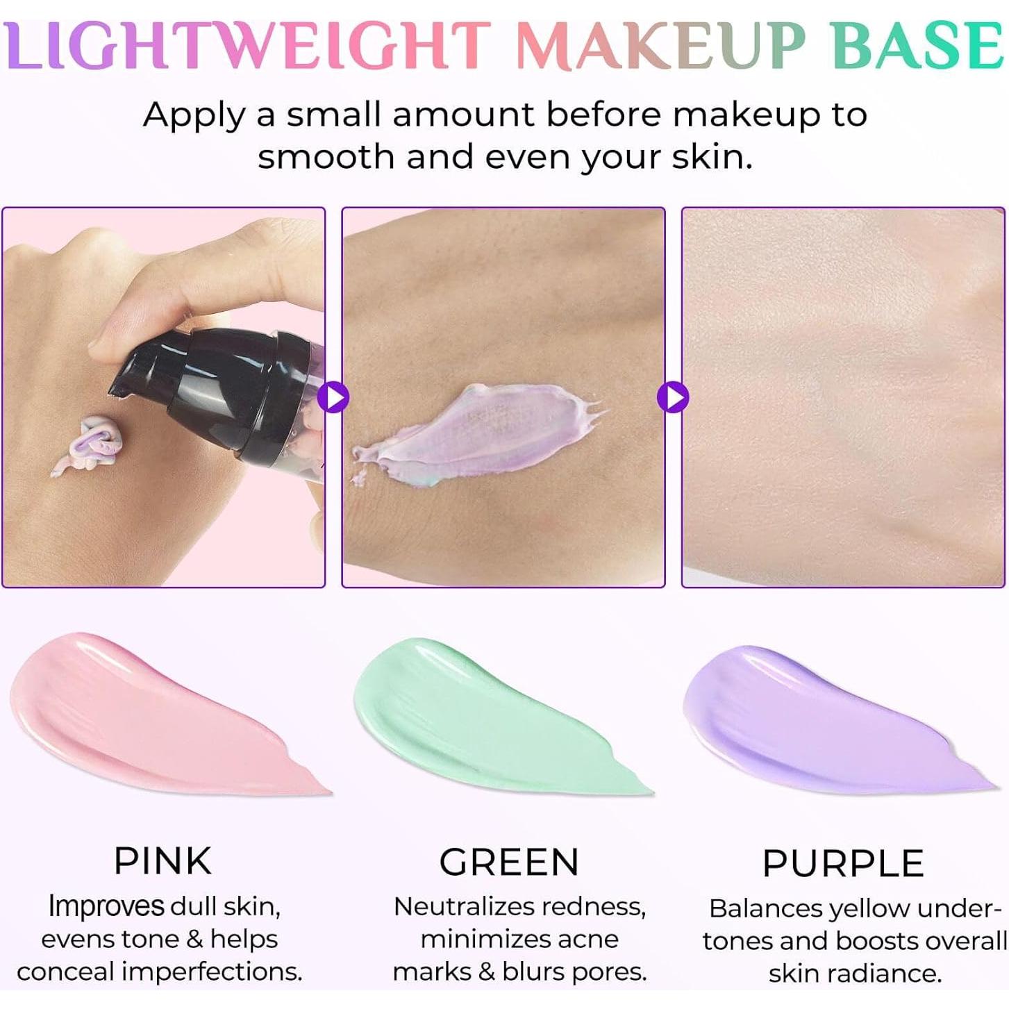 Primer Corrector de Color Akeeronn 3 en 1 SPF50+ 40g