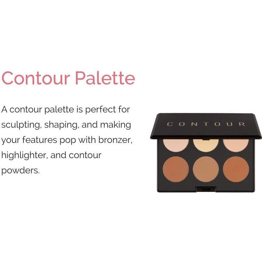 Paleta de Contorno y Iluminador Elizabeth Mott - 6 Tonos