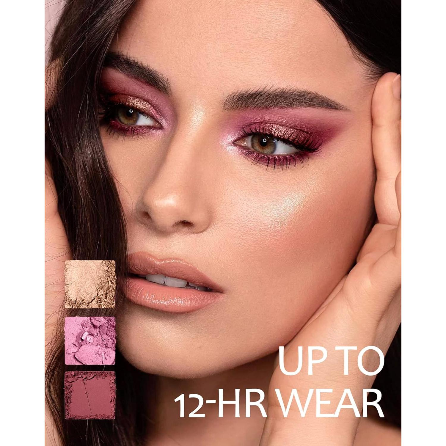 Paleta de Sombra de Ojos Verde MAKI YIKA 10 Tonos Alta Pigmentación