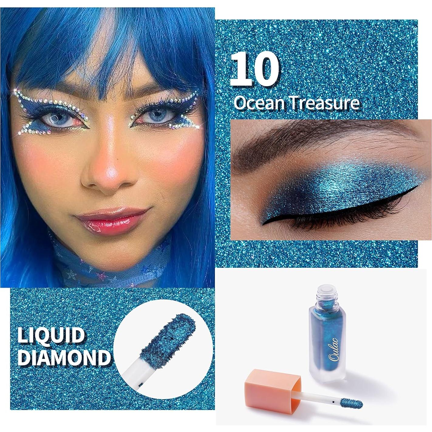 Sombra de Ojos Líquida Brillante Oulac Tesoro Oceánico 6.8g