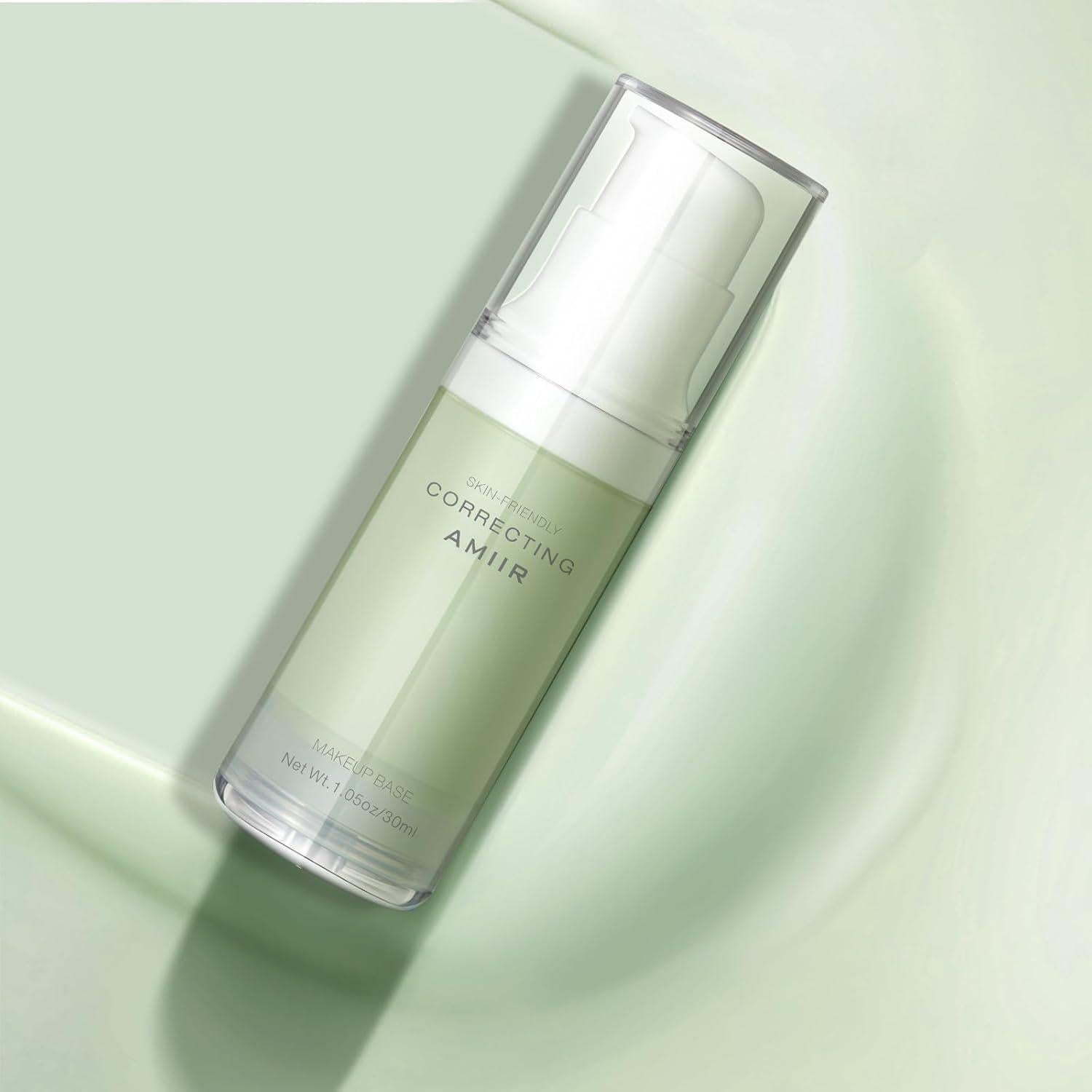 Primer Corrector de Color AMIIR Verde - Hidratante y Matificante