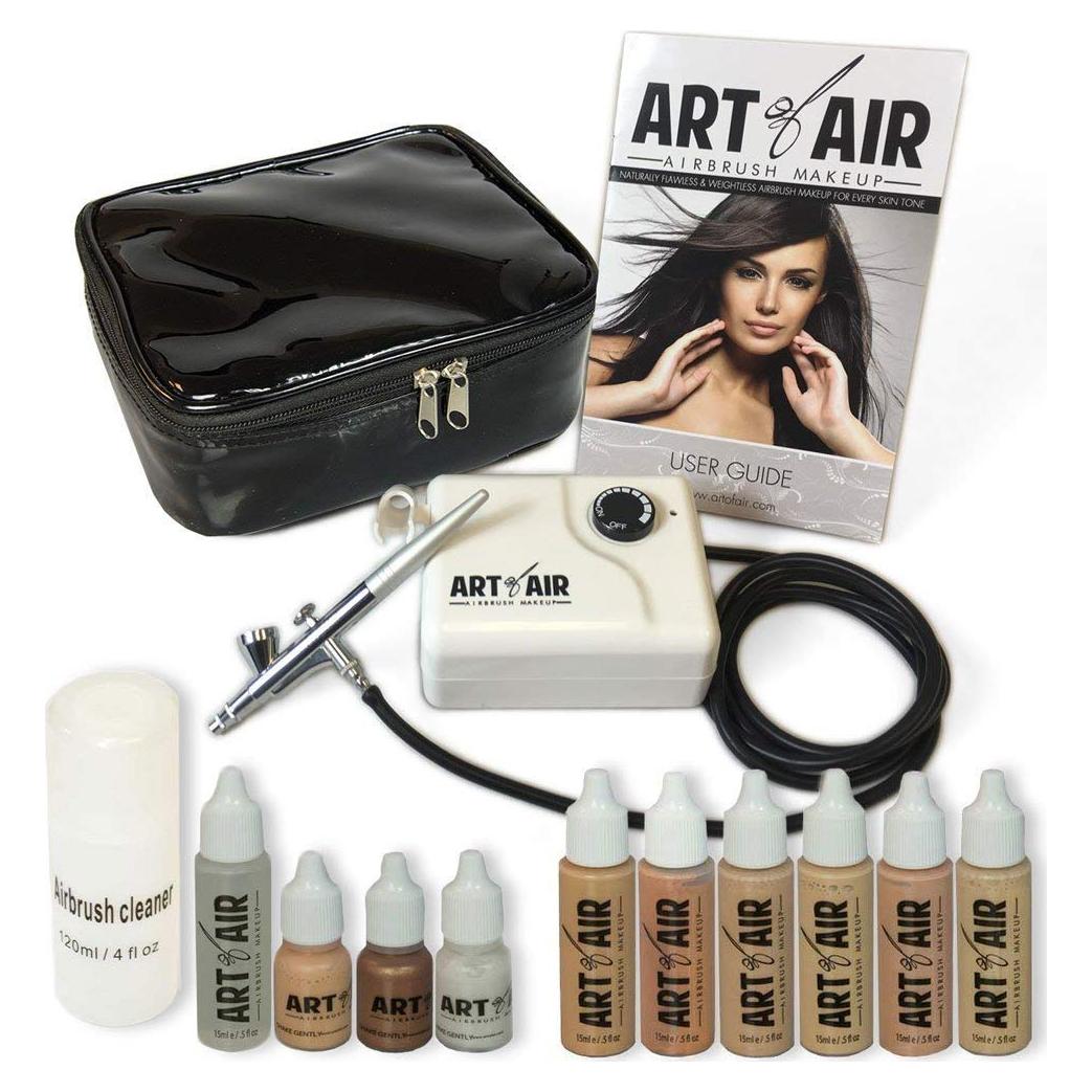 Set de Maquillaje con Aerógrafo Art of Air - 6 Piezas Tonos Claros