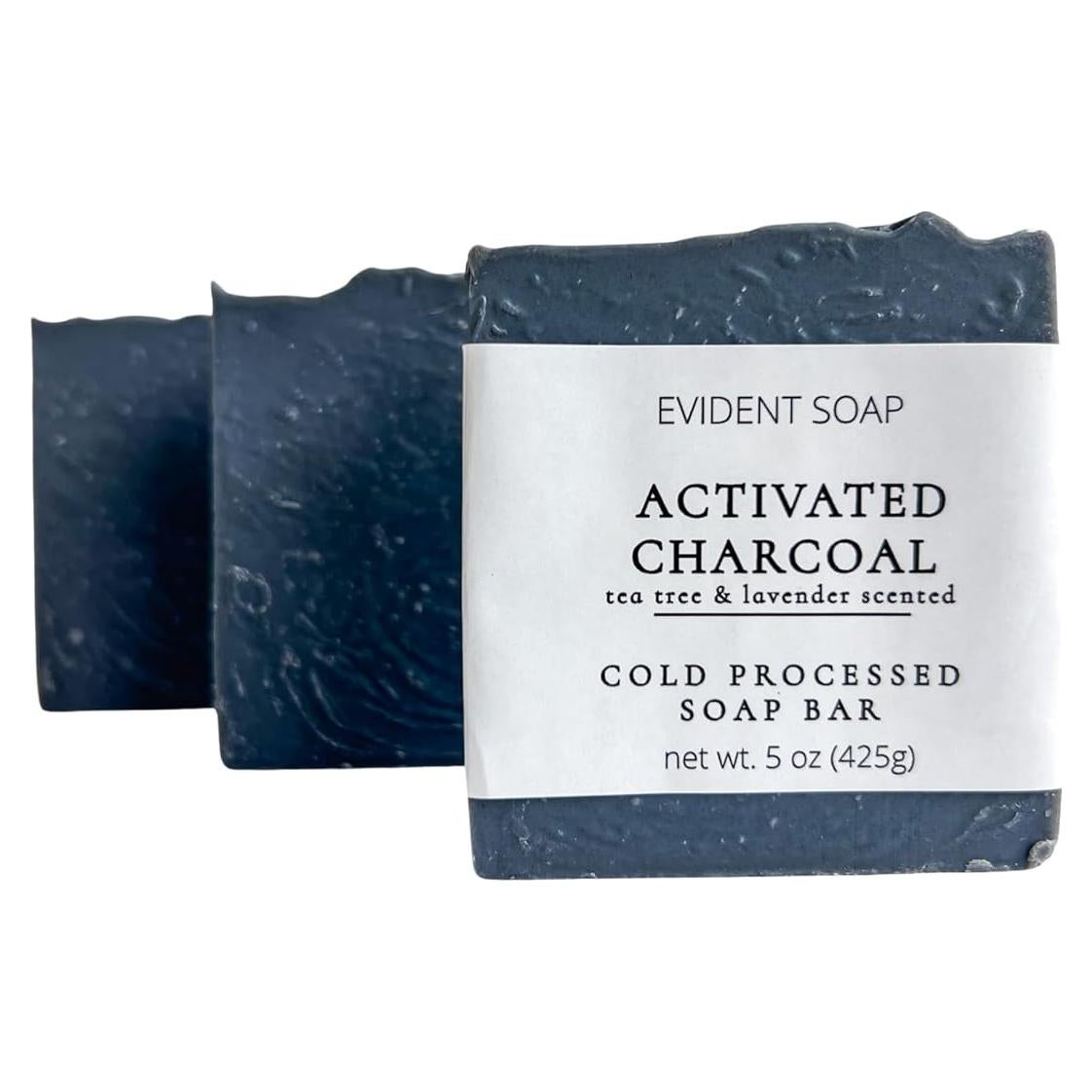 Jabón de Carbón Activado Evident Soap 141g - Natural y Hecho a Mano