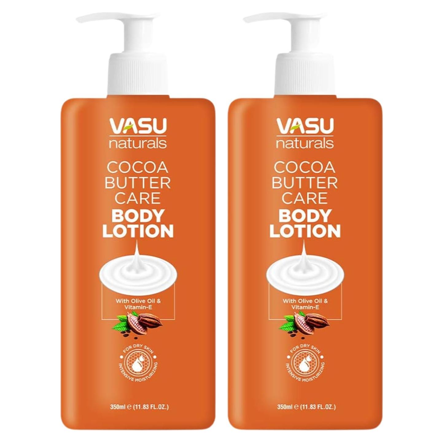 Loción Corporal Hidratante Vasu Naturals Manteca de Cacao 348ml x2