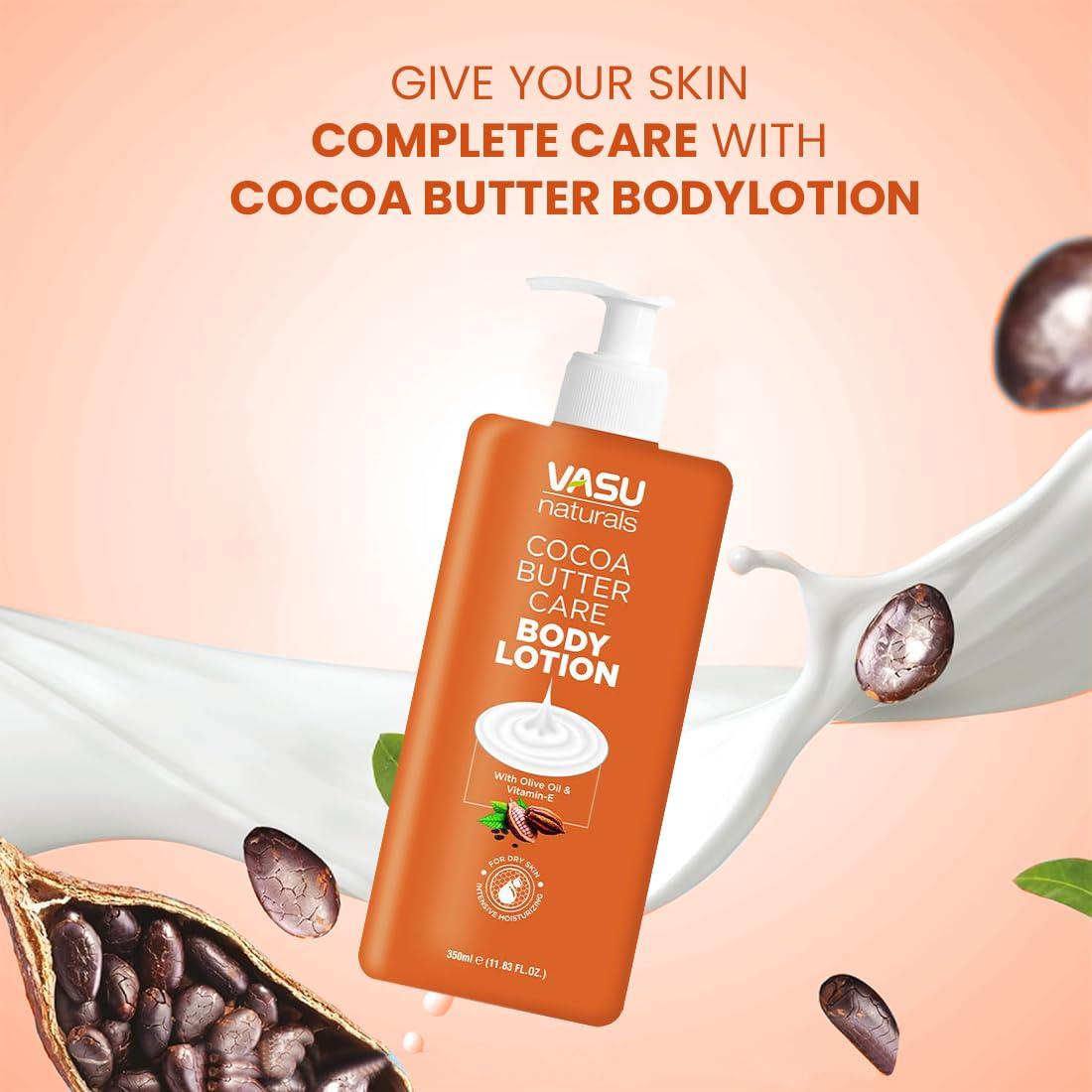 Loción Corporal Hidratante Vasu Naturals Manteca de Cacao 348ml x2