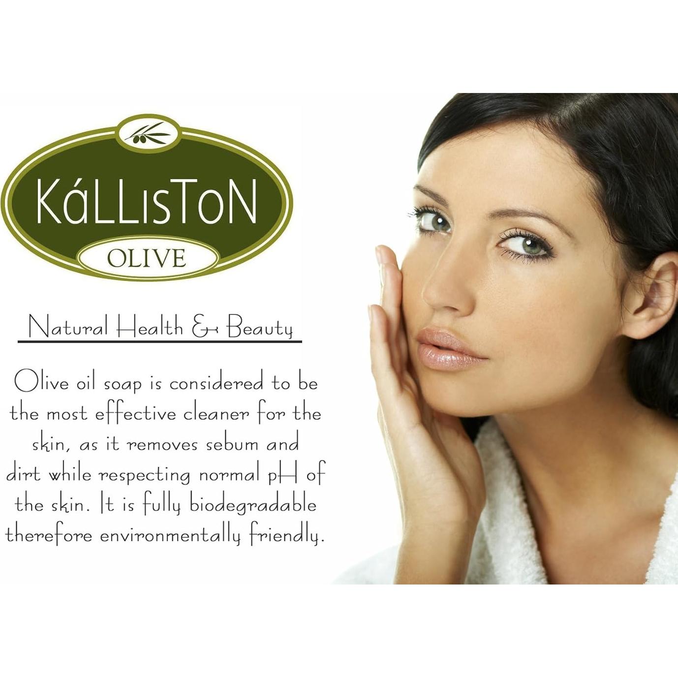 Kalliston Jabón de Oliva Exfoliante con Aceite de Argán - 4 Unidades