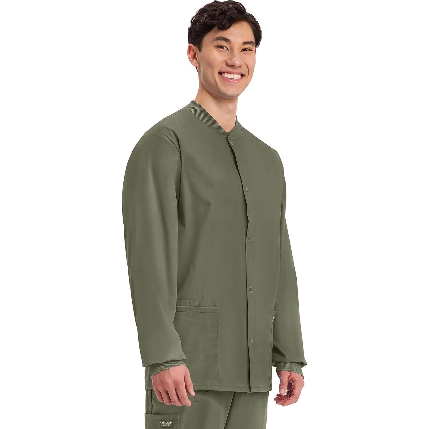 Chaqueta de Scrubs para Hombre Cherokee WW360 Oliva 2XL
