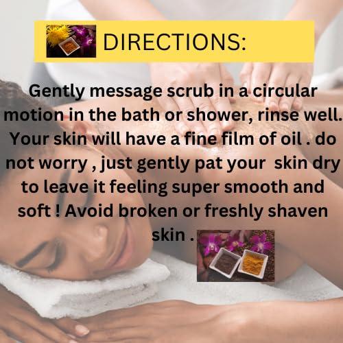 Exfoliante Natural de Cúrcuma Amelia 3 Huts 450g Hidratante