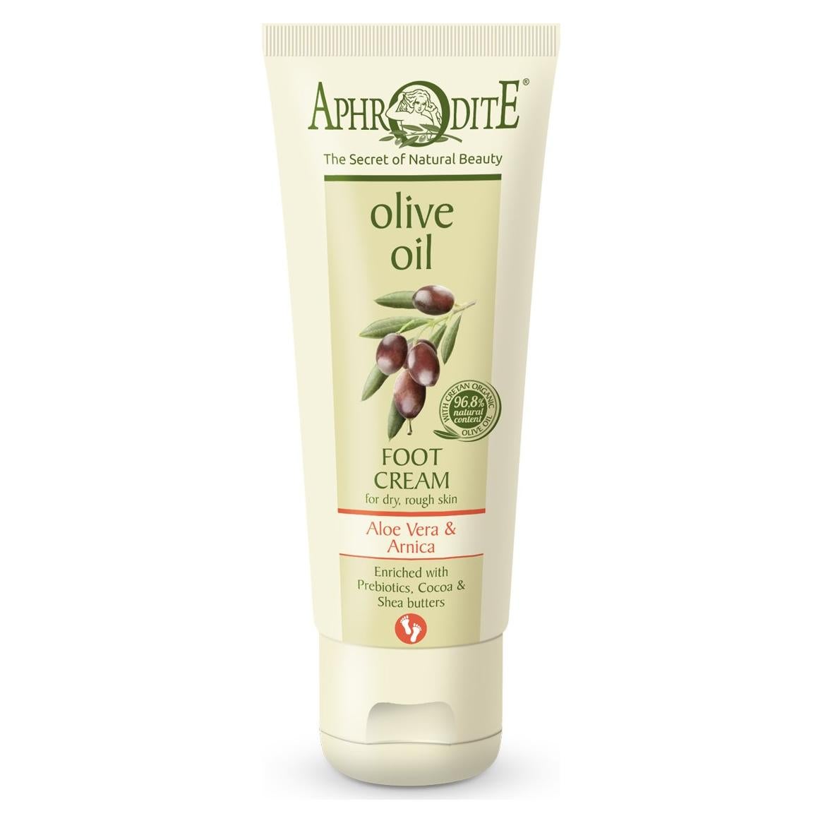 Crema para Pies Aphrodite 75 ml - Aceite de Oliva y Aloe Vera