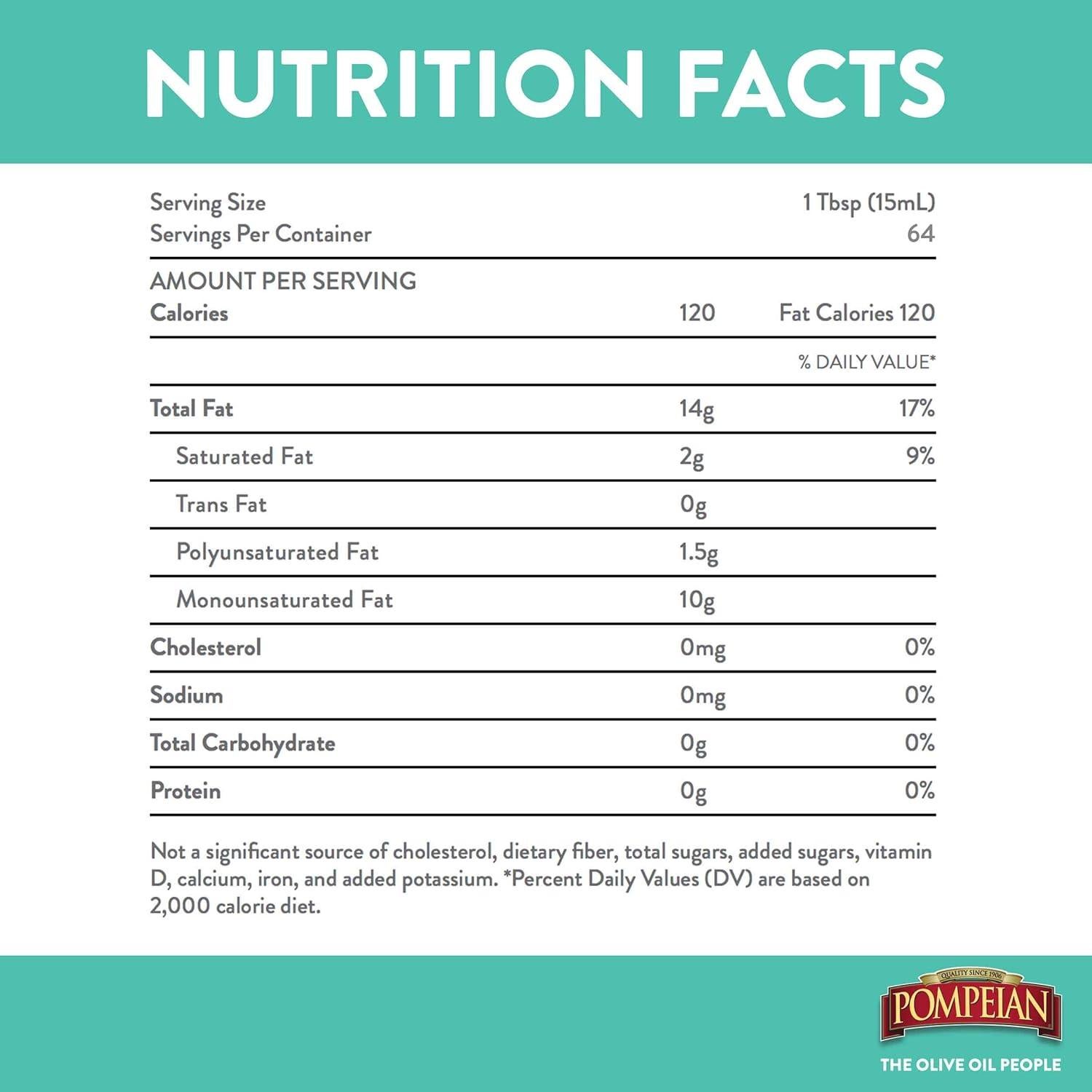 Aceite de Oliva Virgen Extra Pompeian Bold 473 ml - Sabor Fuerte