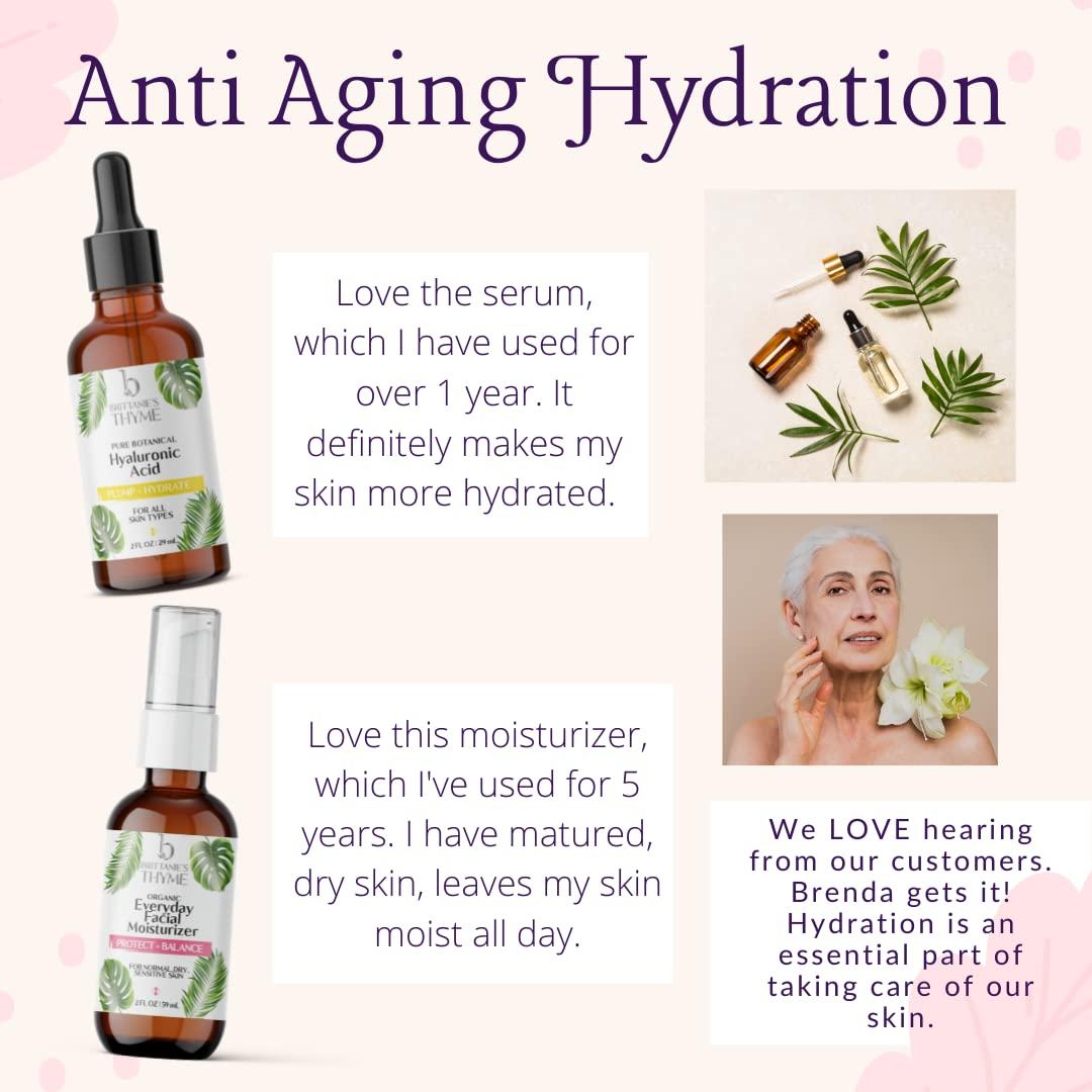 Crema Hidratante Facial Orgánica Brittanie's Thyme 56 g - Antienvejecimiento