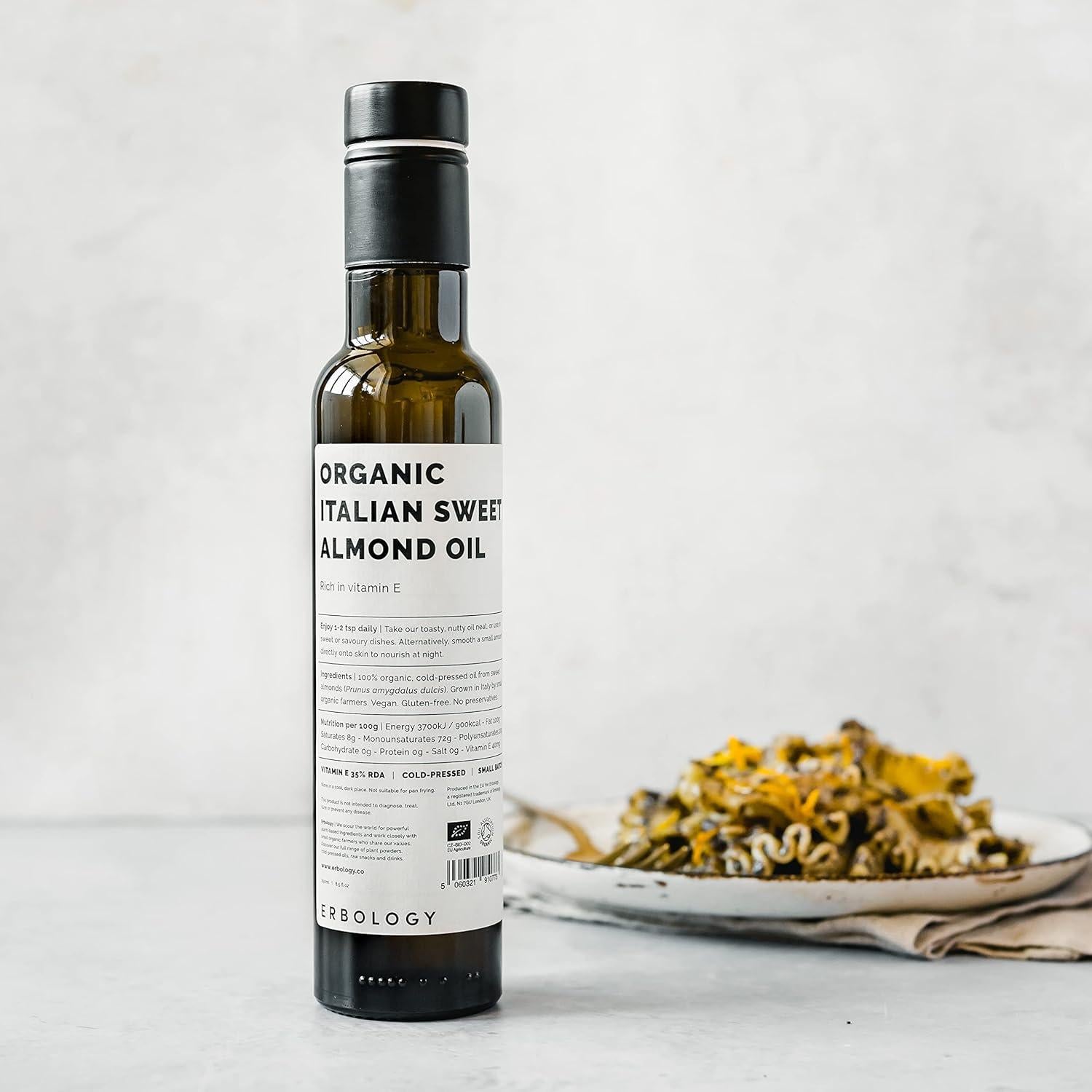 Aceite de Almendra Dulce Orgánico Erbology 250ml Prensado en Frío