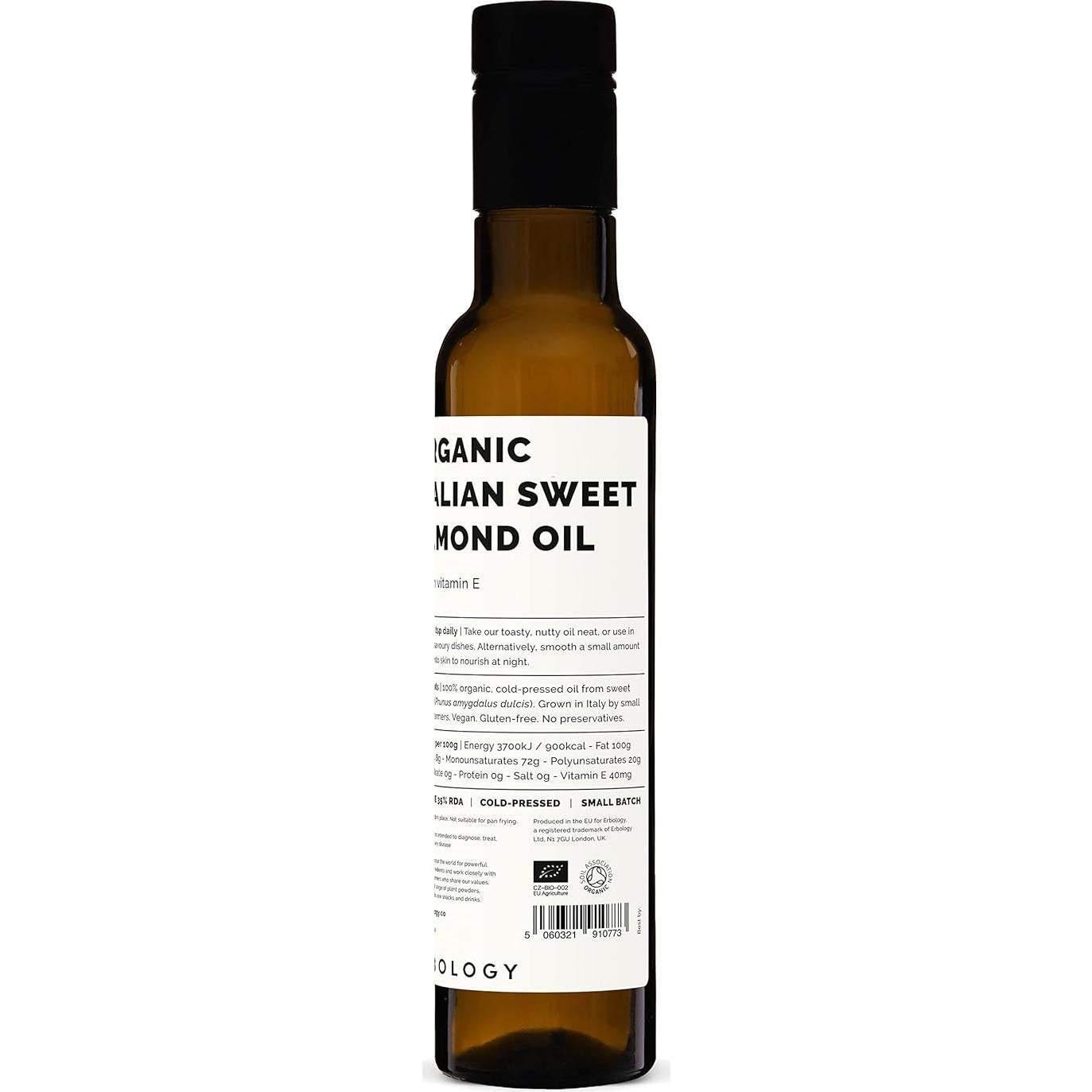 Aceite de Almendra Dulce Orgánico Erbology 250ml Prensado en Frío