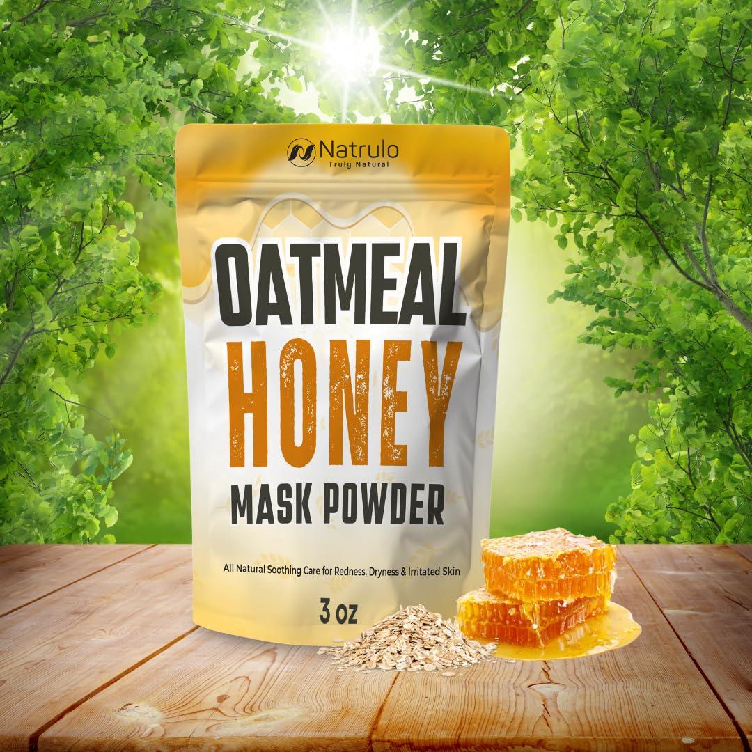 Mascarilla Facial de Miel y Avena Natrulo 85g - Hidratante y Calmante