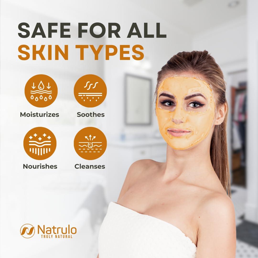 Mascarilla Facial de Miel y Avena Natrulo 85g - Hidratante y Calmante