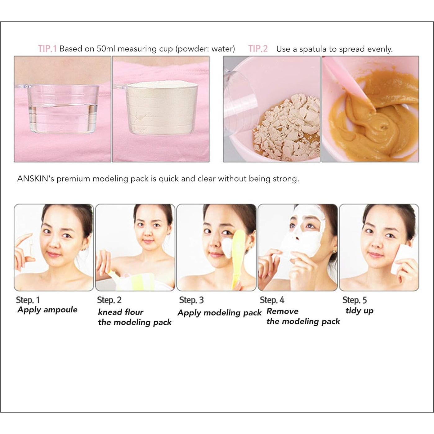 Mascarilla en Polvo Anskin 2500ml Anti-envejecimiento y Firmante